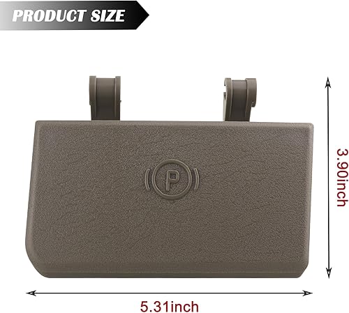 Miniatura 11 de TQPONLY 74401 Manija de liberación de freno de estacionamiento (negro) compatible con Dodge Ram 1500 2500 3500 4500 5500 camión