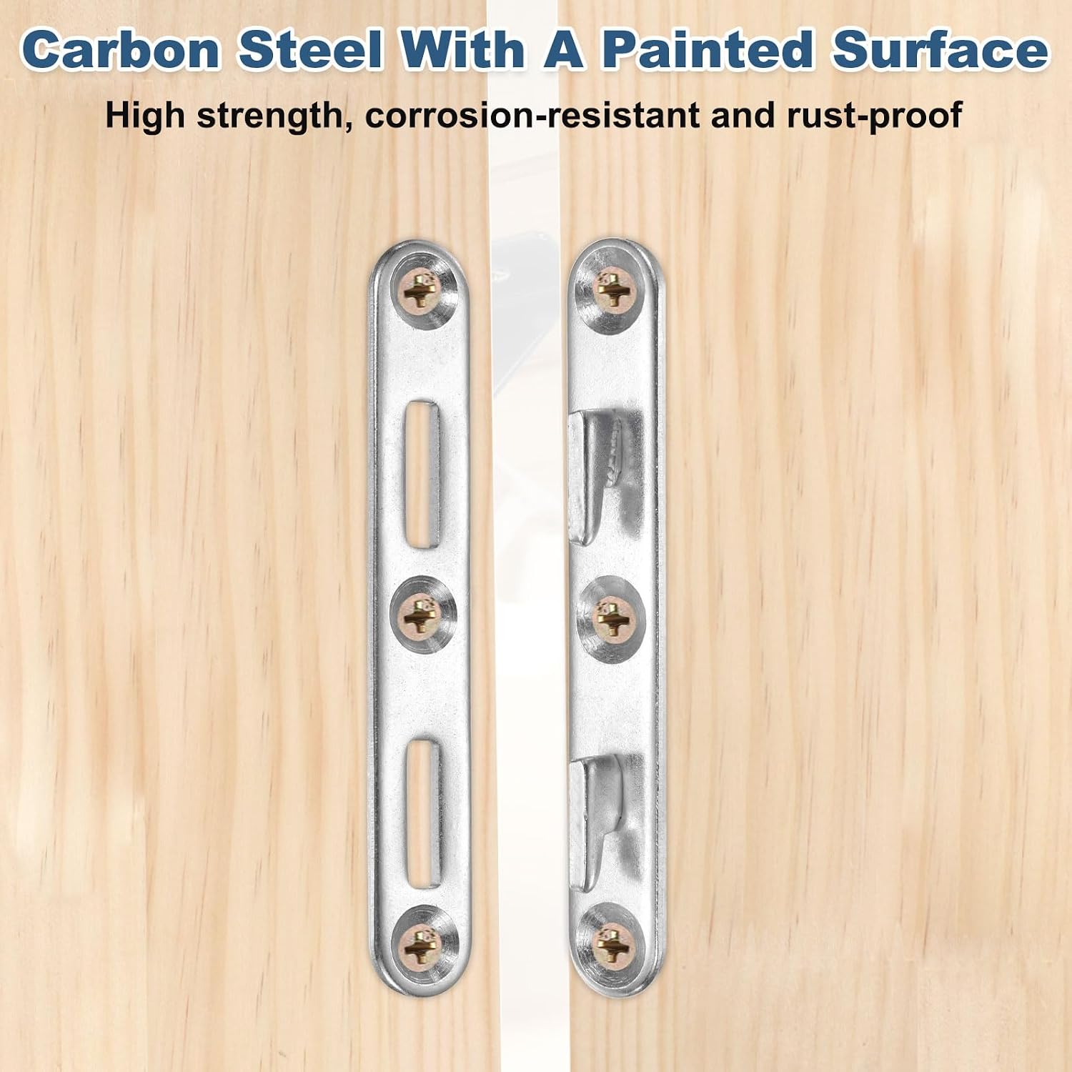 PATIKIL Bed Rail Brackets 5", Carbon Steel Bed Rail Fasteners Hardware Single Hook for Head Board Footboards Furniture Frame