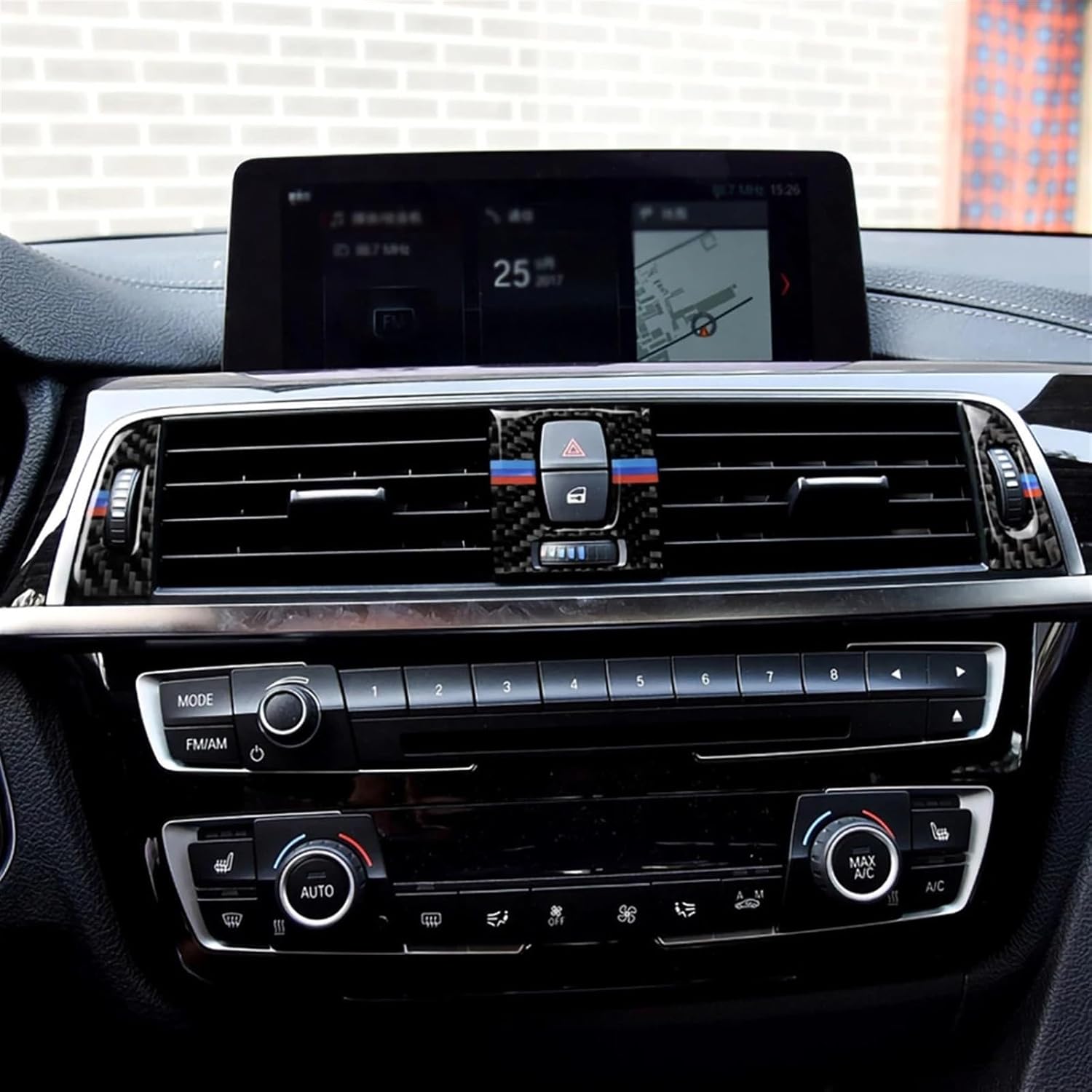 for bmws 3 Series 4 F30 F31 Carbon Fiber Car Air Vent Outlet Cover Trim A/C Conditioning Accessoire