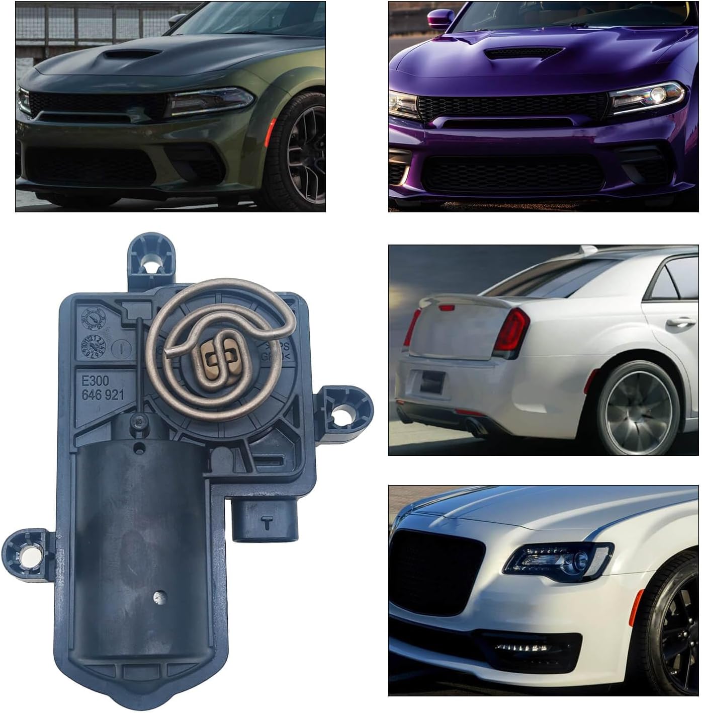 Active Exhaust Valve Actuator 68239269 68505881AA Compatible with Dodge Charger 2015-2023 Challenger 2015-2023 5.7L 6.2L 6.4L Chrysler 300C 6.4L 2023 Replacement for 68420674AA