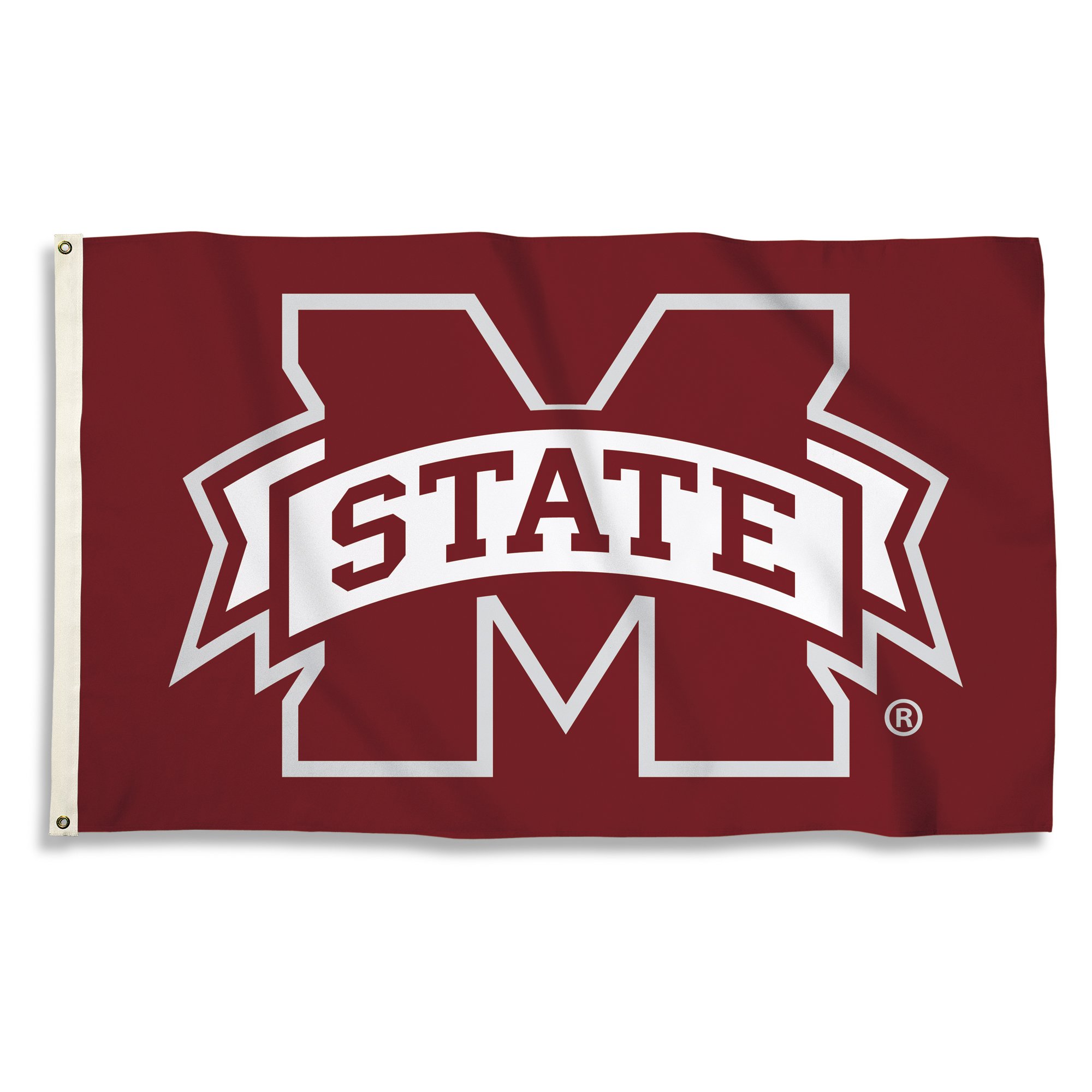 BSI PRODUCTS, INC. - Mississippi State Bulldogs 3ââ‚¬â„¢x5ââ‚¬â„¢ Flag with Heavy-Duty Brass Grommets - MSU Football, Basketball, and Baseball Pride - High Durability for Indoor and Outdoor Use - G