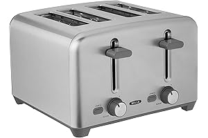 BELLA 4 Slice Toaster, Your Kitchen Companion for Perfect Toast Every Time!