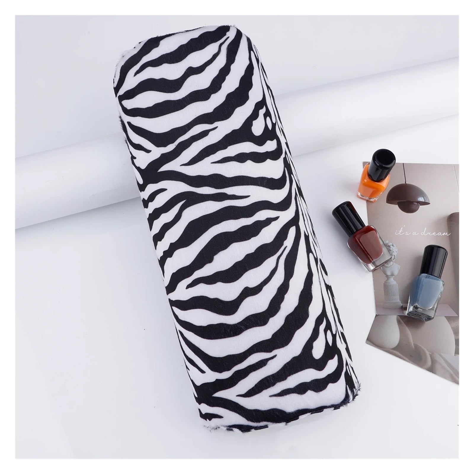 Reposamanos suave for uñas, almohada for brazo, soporte for mesa de manicura, cojín, esponja Palma, herramienta profesional escritorio, 3 uds para Reposabrazos(Cow pattern)