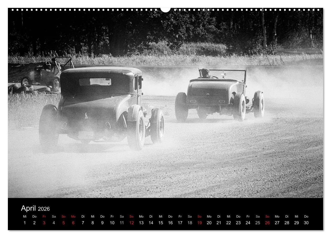 Hot Rods (hochwertiger Premium Wandkalender 2026 DIN A2 quer), Kunstdruck in Hochglanz: Ein Mann, ein Traum, ein Auto (CALVENDO Sport)