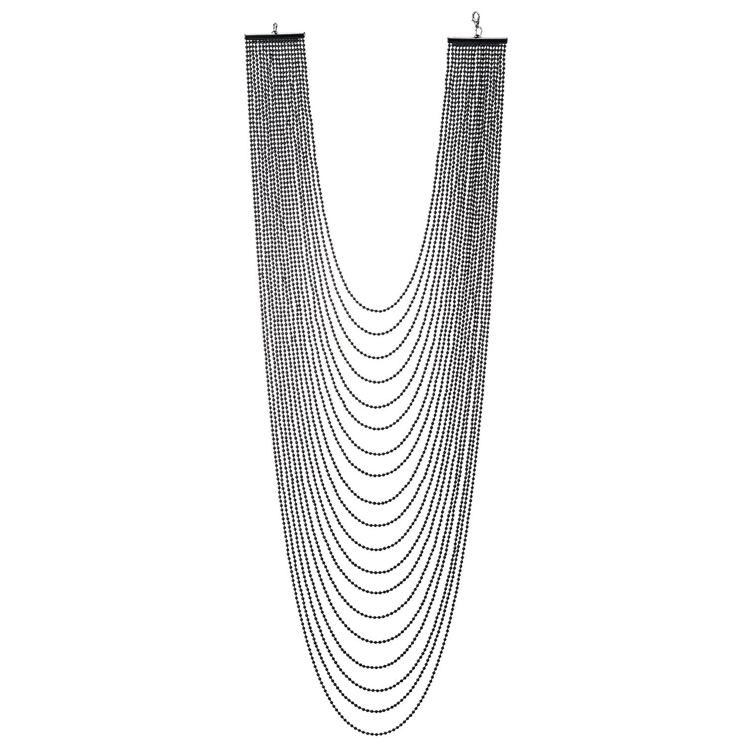 COOLSTEELANDBEYOND Largo Statement Colgante Cascada Multi Capas BoLa Cadena ColLar, Vestir