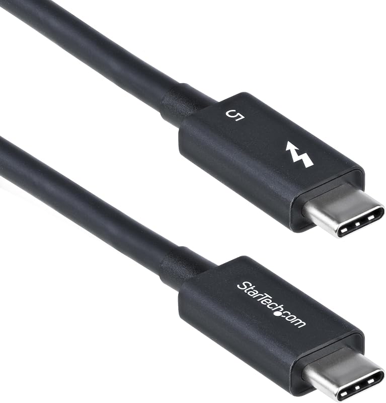StarTech 3ft/1m Thunderbolt 5 Cable USB-C 80Gbps 240W PD 8K 60Hz | USB-C to USB-C, 120Gbps Boost, Thunderbolt Certified, Compatible with Thunderbolt 4, DP 2.1 Alt Mode