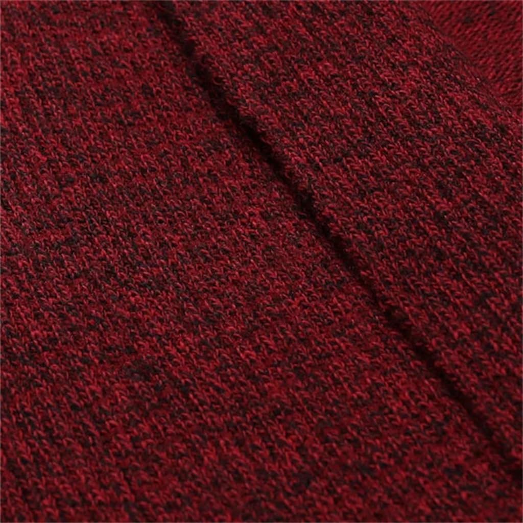 Men's Long Knitted Sweater Jacket Solid Color Sweater Jacket Fall Knitted Sweater Men