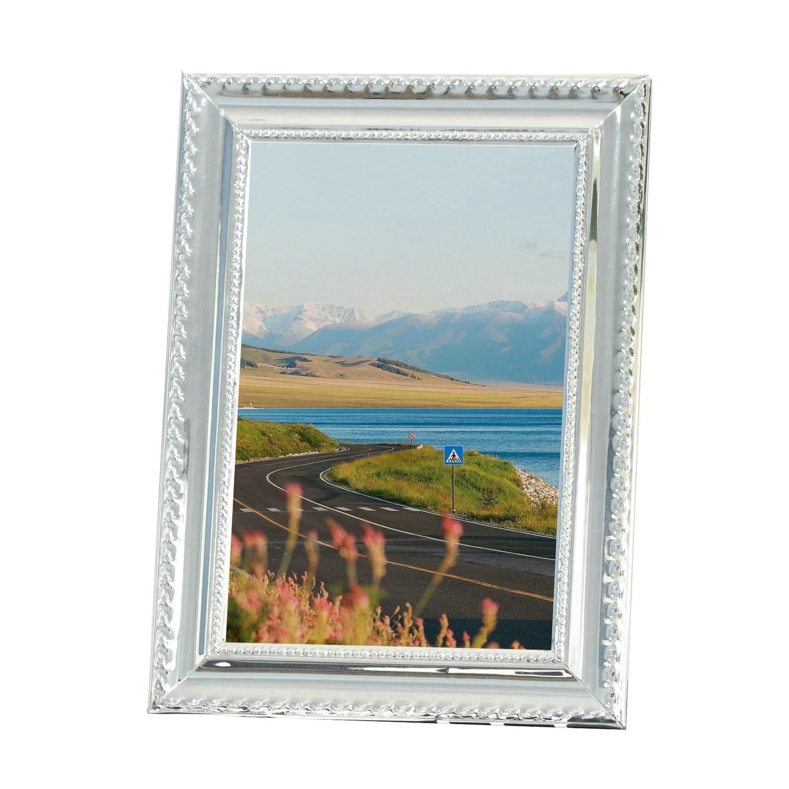 Cadre photo mariage argent 8x10 cm pour portrait et paysage de galerie murale