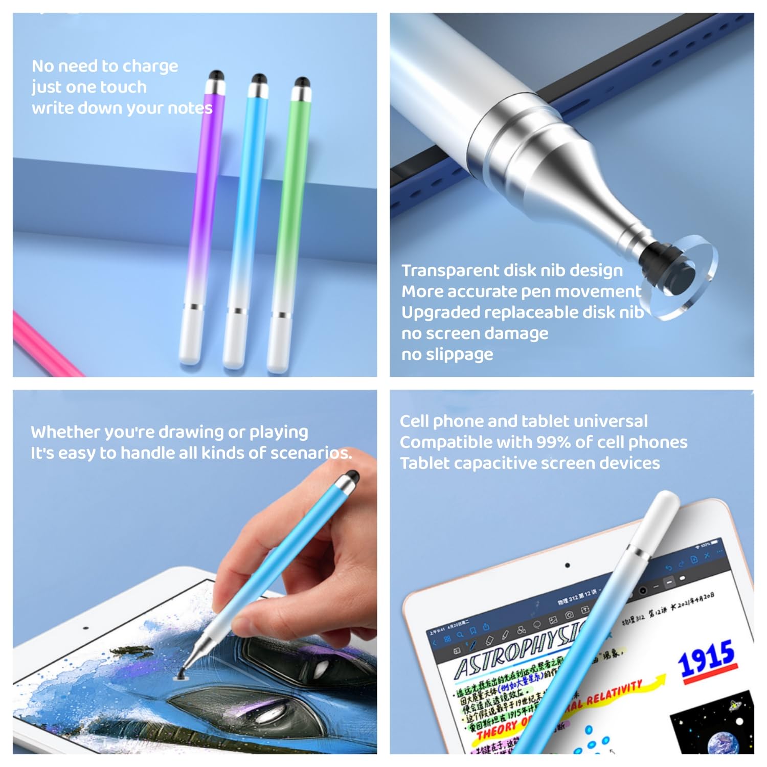 Universal Stylus Capacitive Stylus Fine Tip Diy Stylus Pen For