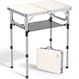 Anbte Folding Camping Table, Aluminum 24