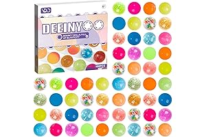 100PCS Colorful Mini Bounce Bouncy Balls for Kids Party Favors, Easter Egg Fillers