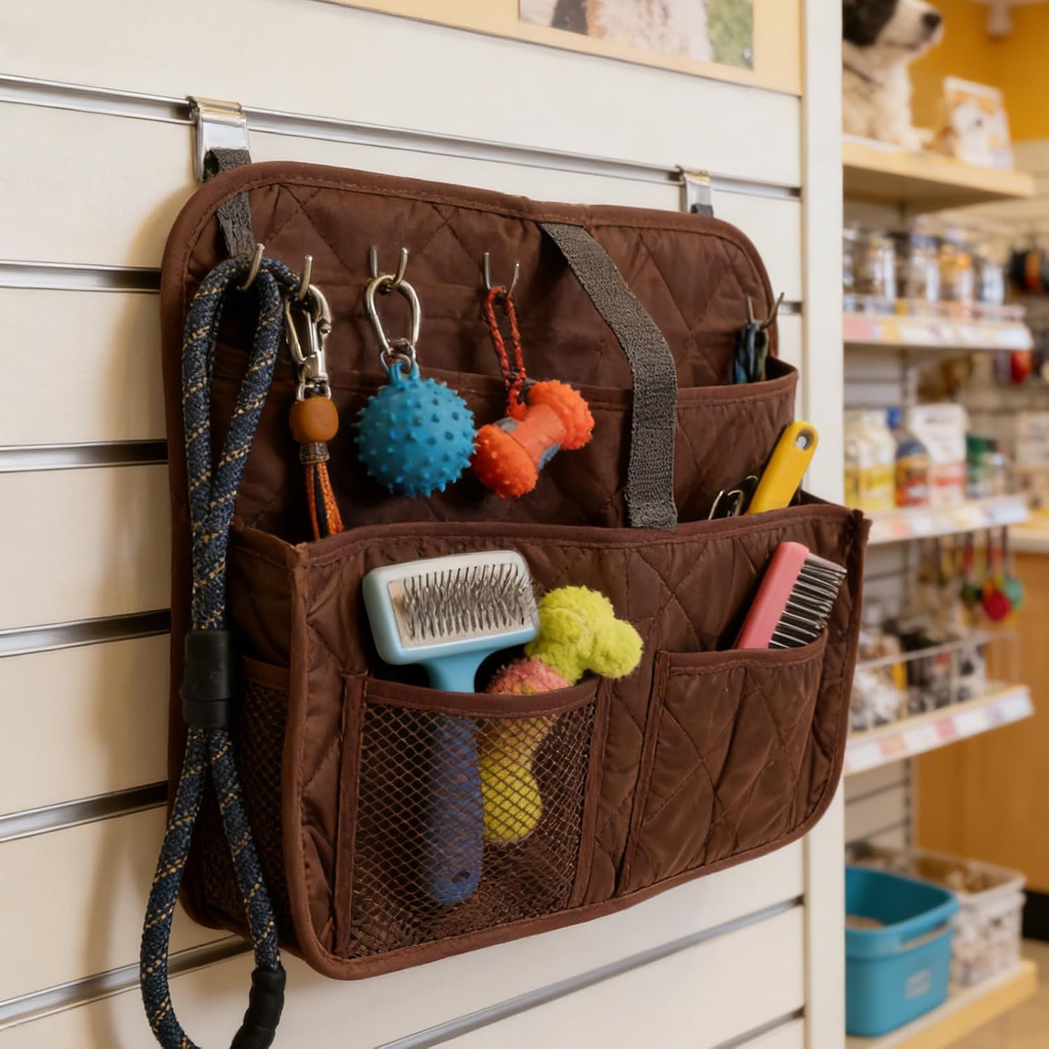 NOLITOY Multifunctional Hanging Storage Bag with Quilted Polyester Pongee, Lightweight Hook Design for Effortless Maintenance and Efficient Classification, for Kitchen and Laundry image 5