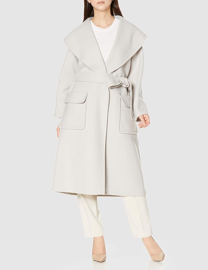 Amazon | [グレースコンチネンタル] コート ショールカラーリバー