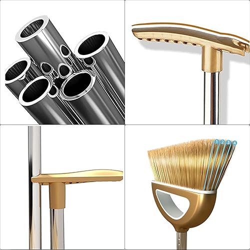 Miniatura 3 de Juego de escoba y recogedor para el hogar, recogedor con mango largo, juego de escoba y recogedor mejorado, escoba con recogedor para el hogar, la