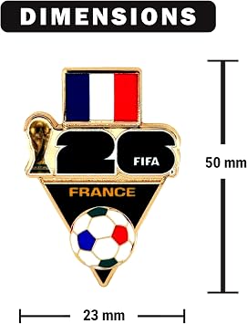 2026 FIFA World Cup Lapel Pin - Premium Zinc Alloy, Officially Licensed Collectible Souvenir - Gift & Event Keepsake For Hats, Bags & Collections