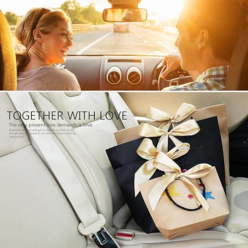 Miniatura 8 de WantGor - Bolsas de regalo - Bolsa de papel para fiestas con cinta de lazo y asas para la celebración del cumpleaños boda Negro mate Negro mate,