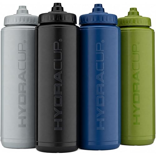 Hydra Cup - 4 Pack - 32 oz Squeeze Water Bottles, Sports Squirt Bottle