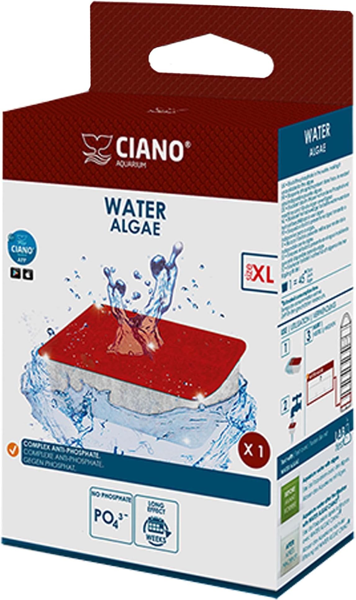 Ciano Water Algae Cartridge XL Red Filter Media