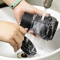 Vista 7 de Taza plegable para viajes, 20 Oz 600ml gran taza plegable de silicona para camping, a prueba de fugas, sin BPA, portátil, reutilizable, botella