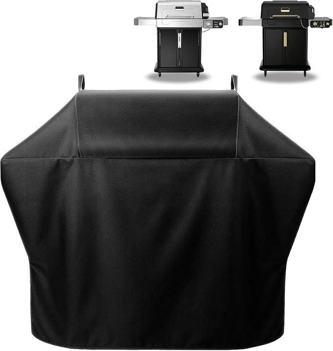 Waterproof Cover for Ninja Flex Flame Outdoor Smoker, UV Resistant, Grill Accessories for Ninja FlexFlame PG300 Series & Cuisinart Outdoors Gas Grill, Windproof with Side Buckles (Cover Only)
