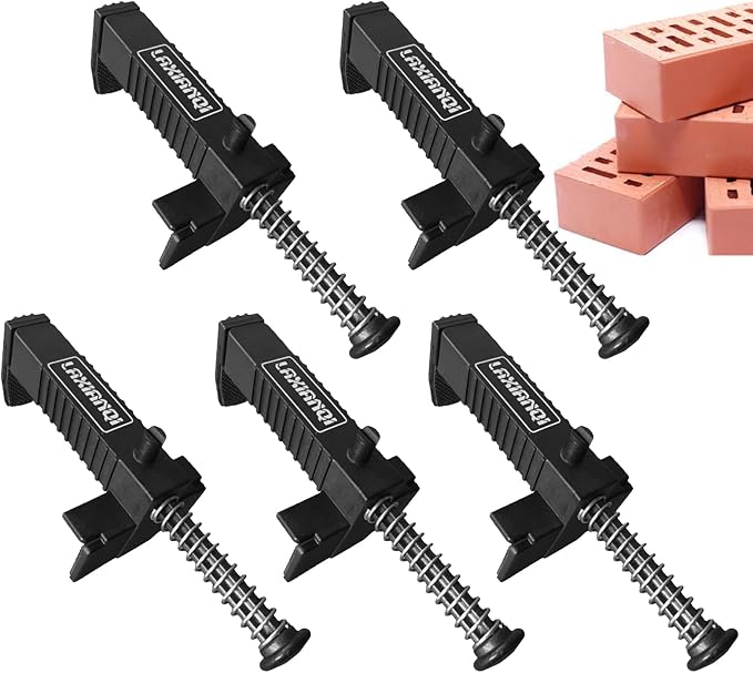 Herramientas ajustables para colocación de ladrillos con rango de sujeción de 9-12 cm - PP de ingeniería/Acero inoxidable con almohadillas antideslizantes (Uso profesional y bricolaje) miniatura 7