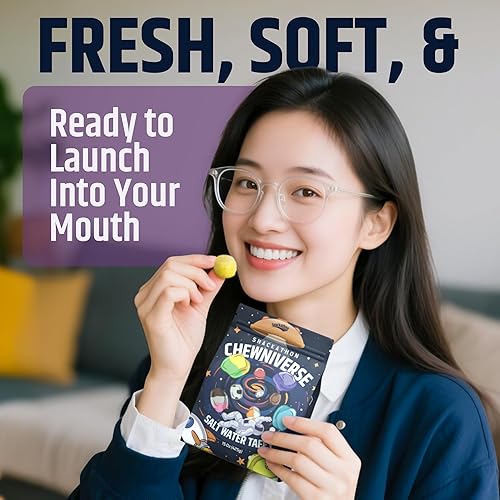 Miniatura 25 de Snackathon Mezcla surtida de caramelos de agua salada, variedad de 14 sabores, tamaño familiar a granel de 2 libras, dulces gourmet suaves