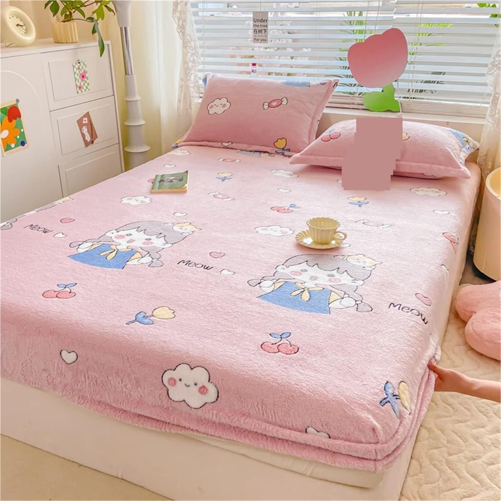 Couvre-Matelas élastique de Qualité | Drap en Peluche Doux 200x220