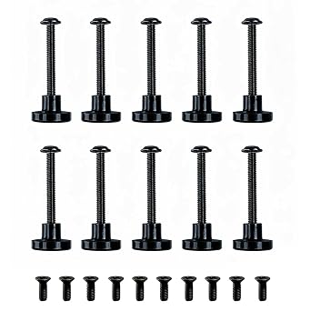 M3 N45 Magnetic Screws Set, DIY Mounting Kit for 25mm & Multi-Size Cooling Fans, Securely Fix Fans Inside & On Surfaces of Various Electronic Devices Black-10 Pack
