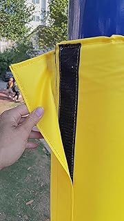 Heavy Duty Waterproof Pole Padding for 5-8ft Playground & Basketball Poles, Universal Protective Wrap for Basement Pipes & Awning Poles, Yellow H-5.5"
