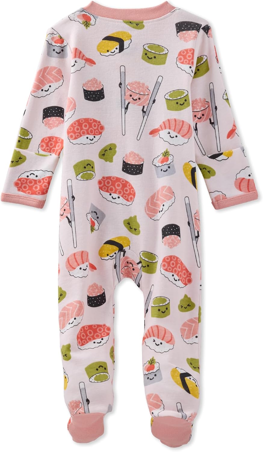 baby-girls Scout Sleep & Play 100% Organic Cotton Footed Zip Front Sleeper Pajamas for Baby Girls - Image 3