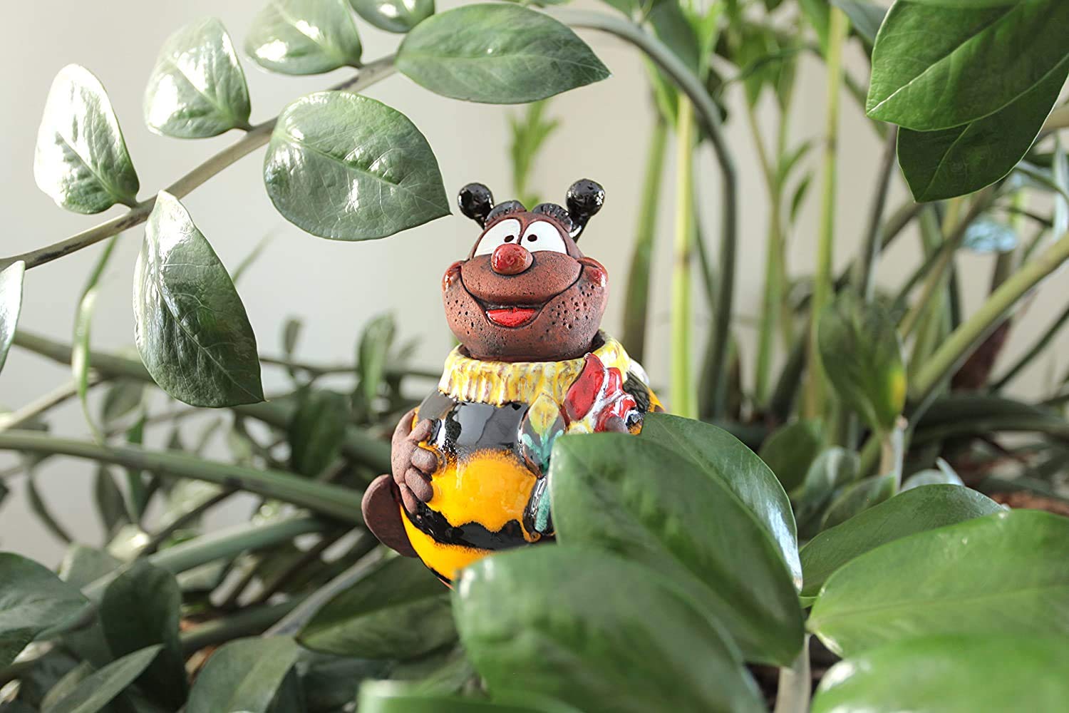 Ceramiczna ozdoba ogrodowa, ręcznie wykonana, dekoracja ogrodowa do użytku na zewnątrz, odporna na warunki atmosferyczne, ceramiczna dekoracja ogrodowa, figurki ogrodowe i posągi ogrodowe