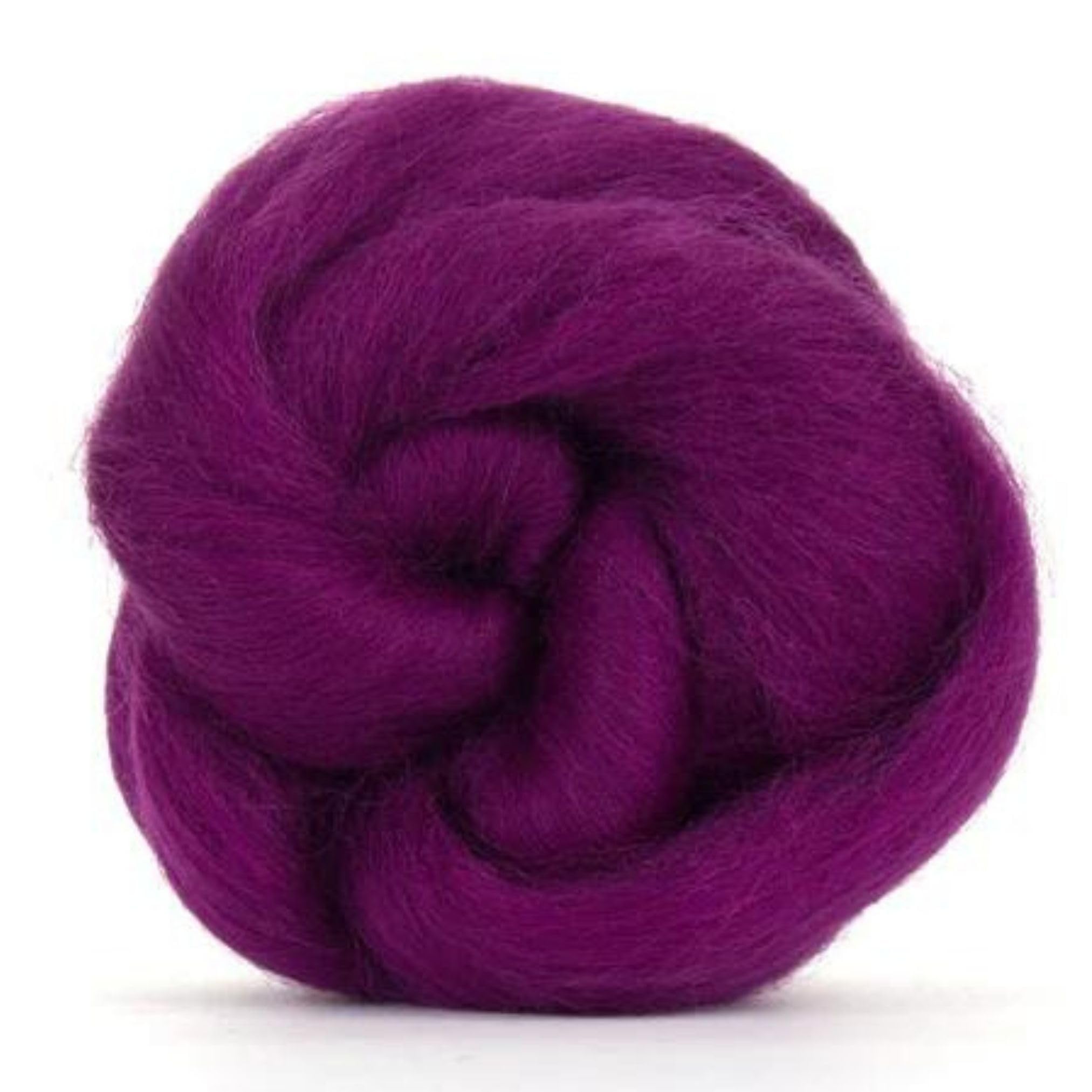 Revolution Fibers Dyed Corriedale Wool | 8 Ounces of Premium Combed Wool Top | 26 Micron, 100% Pure Corriedale Wool Roving, Ethically Sourced (Royal Damson Purple)