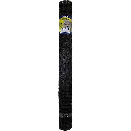 Tenax 1A120386 Deer Fence Premium, 7.5' x 100', Black