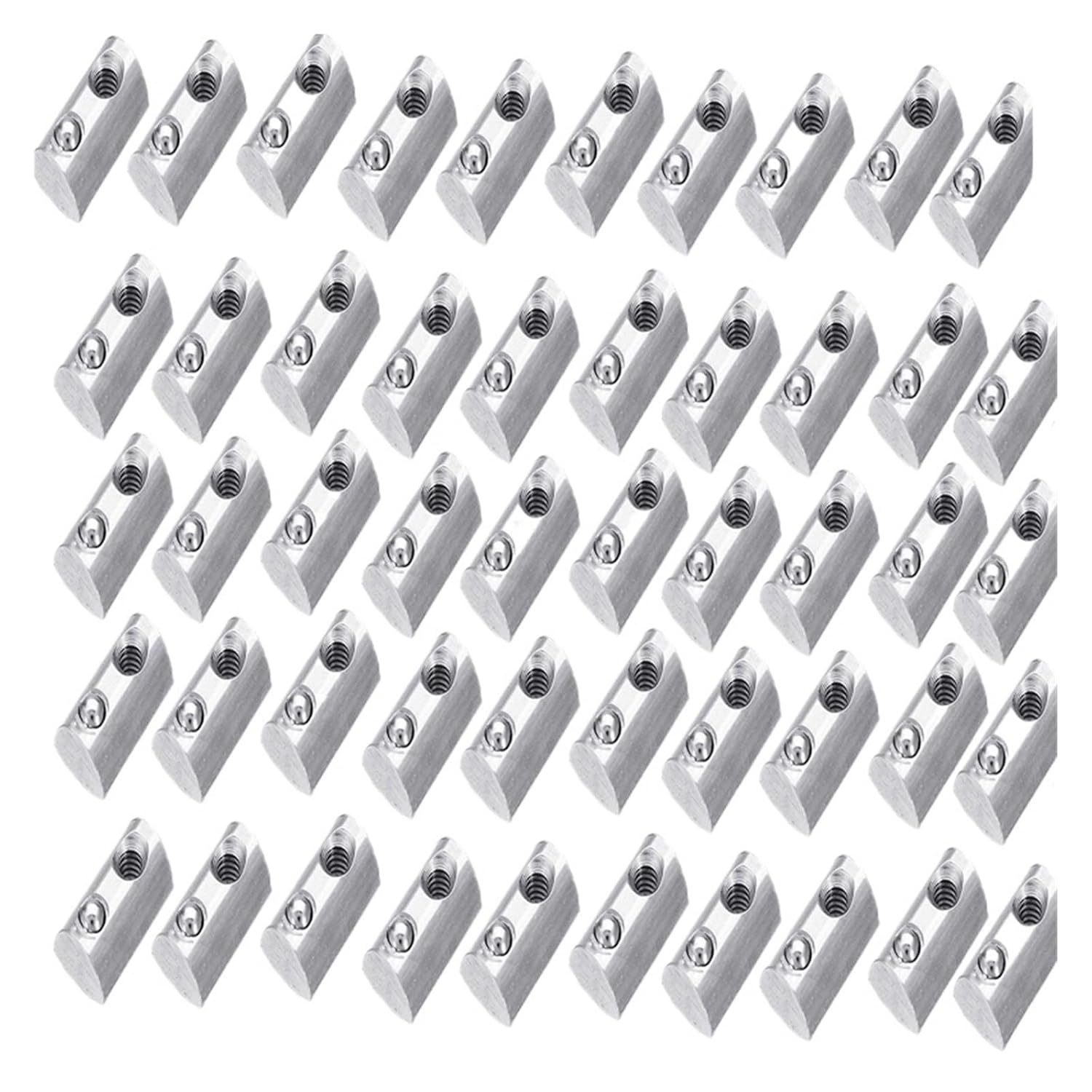 T-Roll Elastic Nut 20/50pcs T-Slot Aluminum Extrusion Profile 2020 3030 4040 4545 Series CNC M4 M5 M6 M8(20PCS,20s-m5)