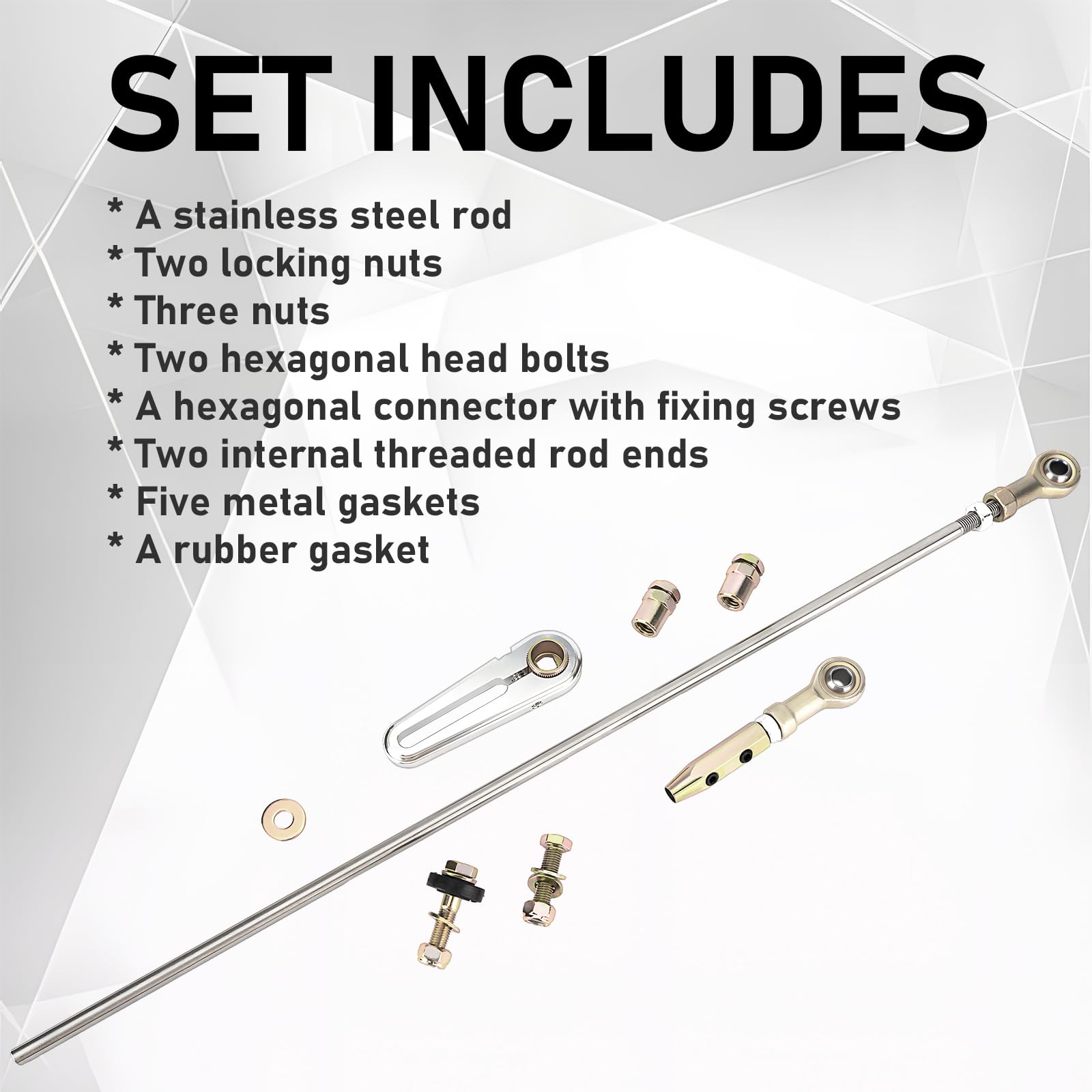 Lokar ACA1800 Column Shifter Linkage Kit – Auto Trans To Transmission, Direct Fit