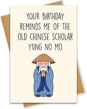 Funny Birthday Card For Dad, Happy Birthday Card, Birthday Card for Him Men, Young No More Getting Old Card For Men Women, Mom Husband Wife Grandpa Grandma, Blank Inside With Kraft Envelope