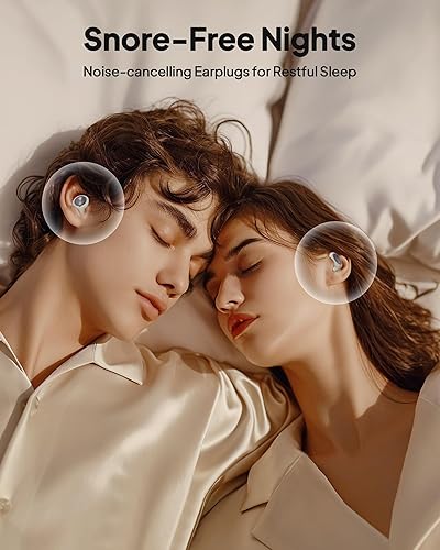 Miniatura 14 de Tapones para los oídos para dormir con cancelación de ruido, tapones de silicona reutilizables para dormir con 8 orejas y funda, reducción de ruido