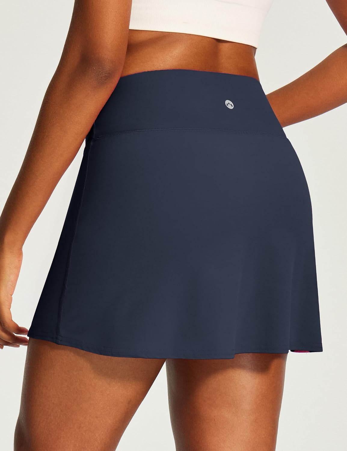 Heathyoga 15" Tennis Skirt for Women Tummy Control Tennis Skirts for Women A Line Athletic Skorts for Woman with Pockets