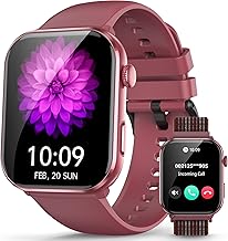 Blackview Smartwatch Donna Uomo, 1.96' HD AMOLED Orologio Intelligente Fitness, Effettua e Rispondi alle Chiamate/112+ Sportive/SpO2/Monitoraggio del Sonno/Cardiofrequenzimetro per Android IOS