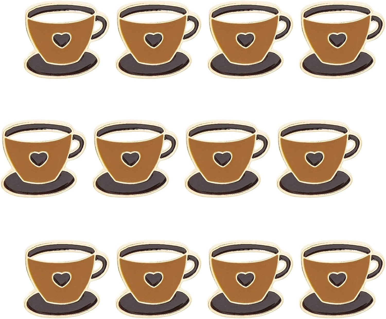 Brown Coffee Cup Enamel Lapel Pin Cartoon Badge for Boy Girl Gift Clothes Backpacks Badges Hats Bags