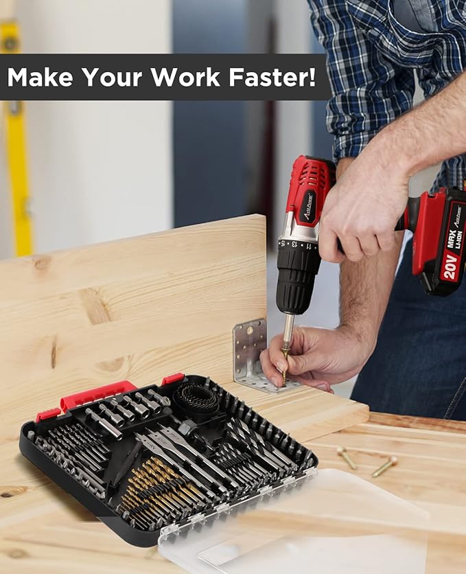Taladro Inalámbrico AVID POWER 20V con Set de 100 Piezas miniatura 9