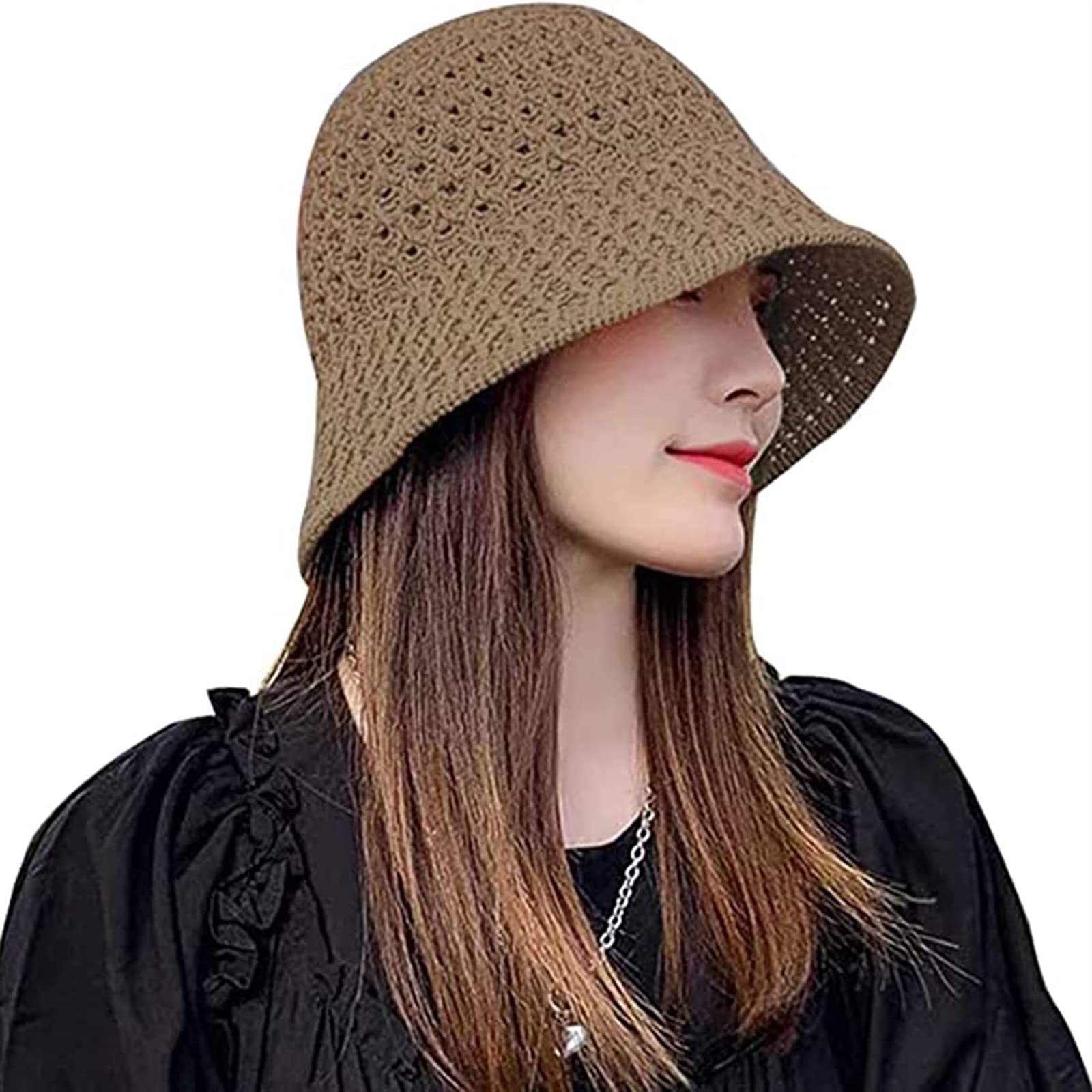 LukyTrge EMF Radiation Protection Hat,5G Anti-Radiation Shielding WiFi Radiation Protection Shielding Hat (Color : Brown, Size : ONE Size)