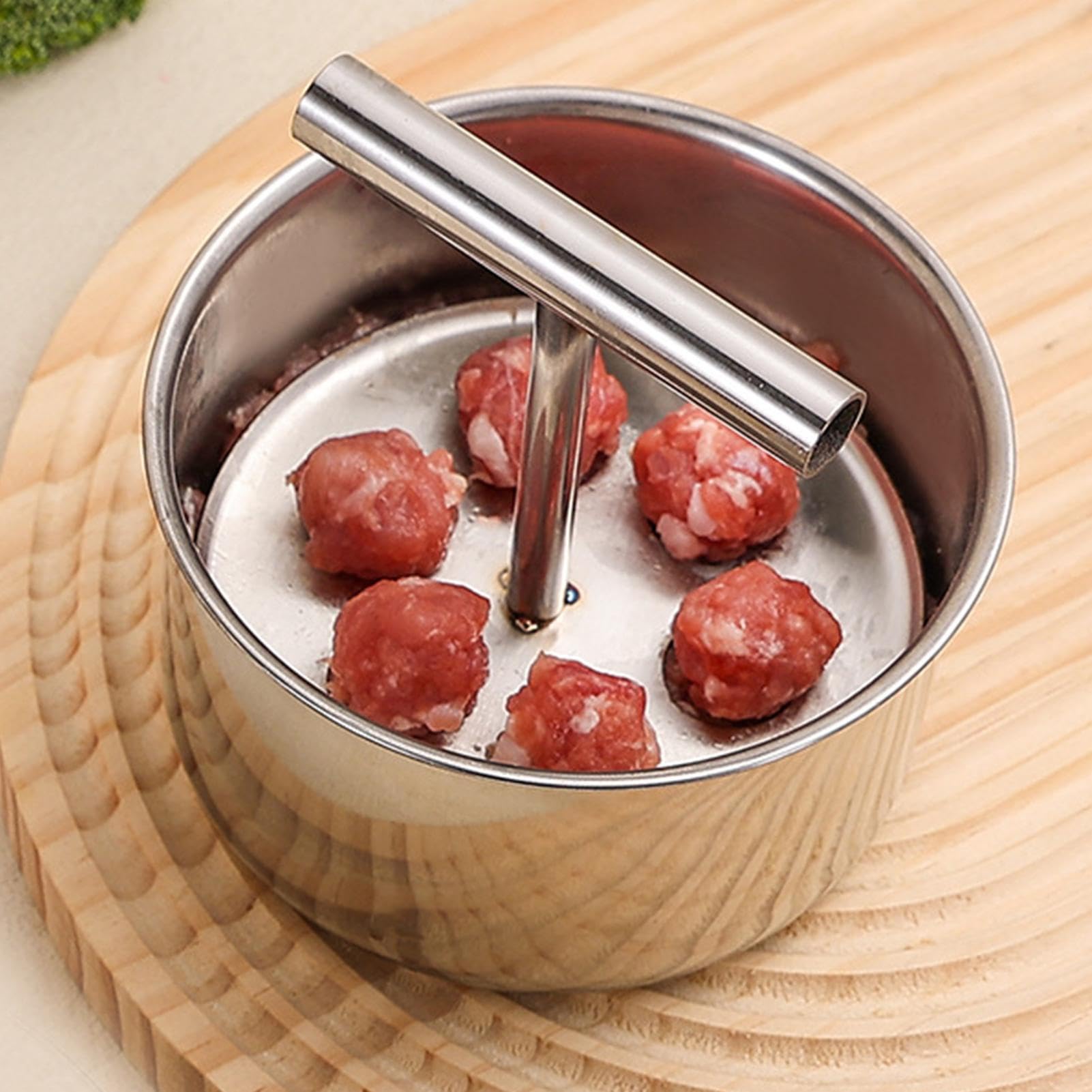 Fleischbällchenmacher, Edelstahl Fleischbällchenform, Antihaft Fleischbällchen Herstellung Werkzeuge, 6 Loch Fleischbällchen Maker, 12 Loch Fleischbällchenform, Küche Fleischbällchen Gadget