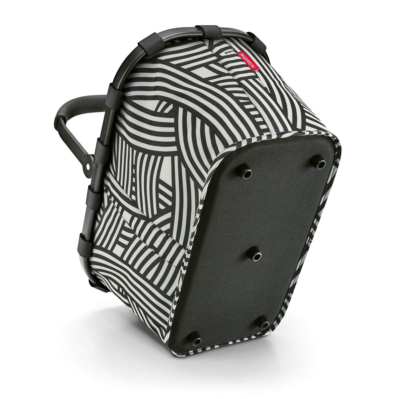 reisenthel carrybag in Zebra – Stabiler Einkaufskorb mit viel Stauraum und praktischer Innentasche – Elegantes und wasserabweisendes Design