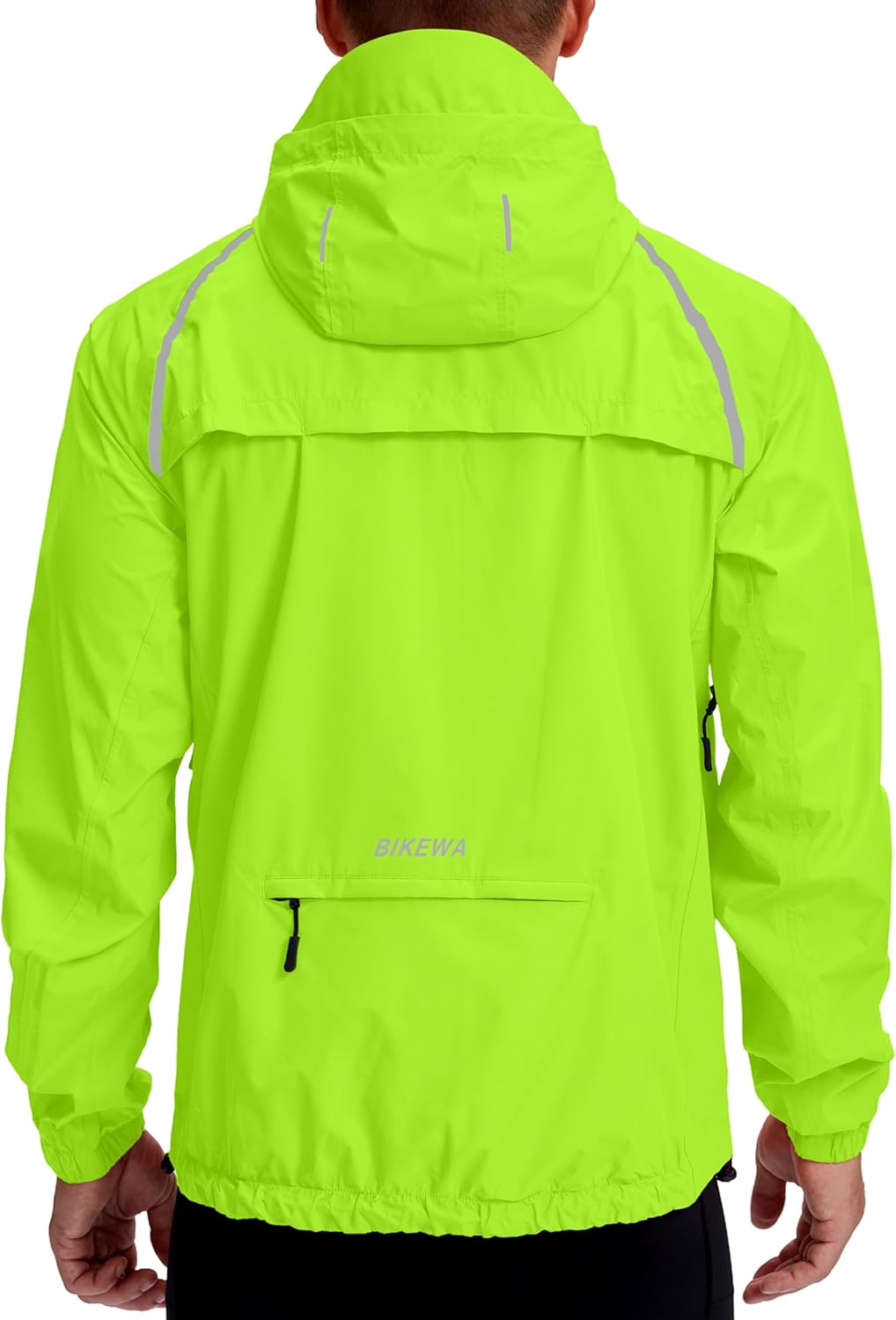 Men's cycling rain jacket with waterproof windproof shell