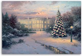 BUUTUUCE The Lights of Liberty Christmas Tree Poster Decorative Painting Canvas Wall Art Living Room Posters Bedroom Painting 16x24inch(40x60cm)