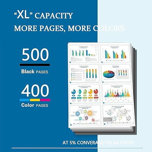 Miniatura 3 de PGI-225XL CLI-226XL - Cartuchos de tinta compatibles con Canon 225 226 XL para usar con PGI225 PGI-225 CLI226 CLI-226 para usar con MG6220 MG6120
