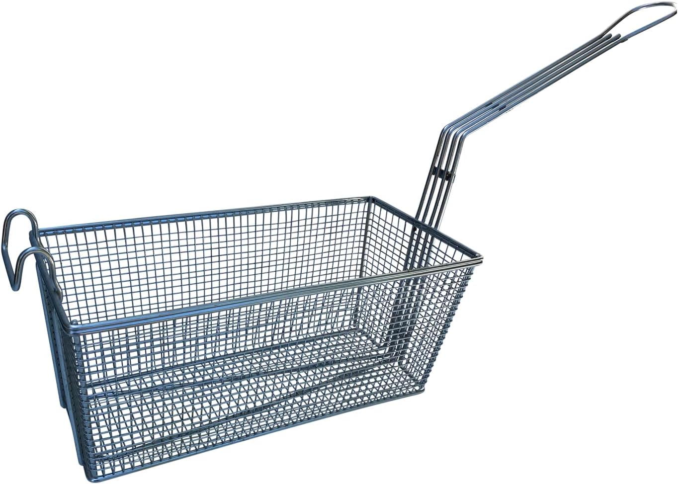 Quality Industries Basket, Fryer, 12.9" x 6.31" x 5.3" Basket Size, Stainless Steel