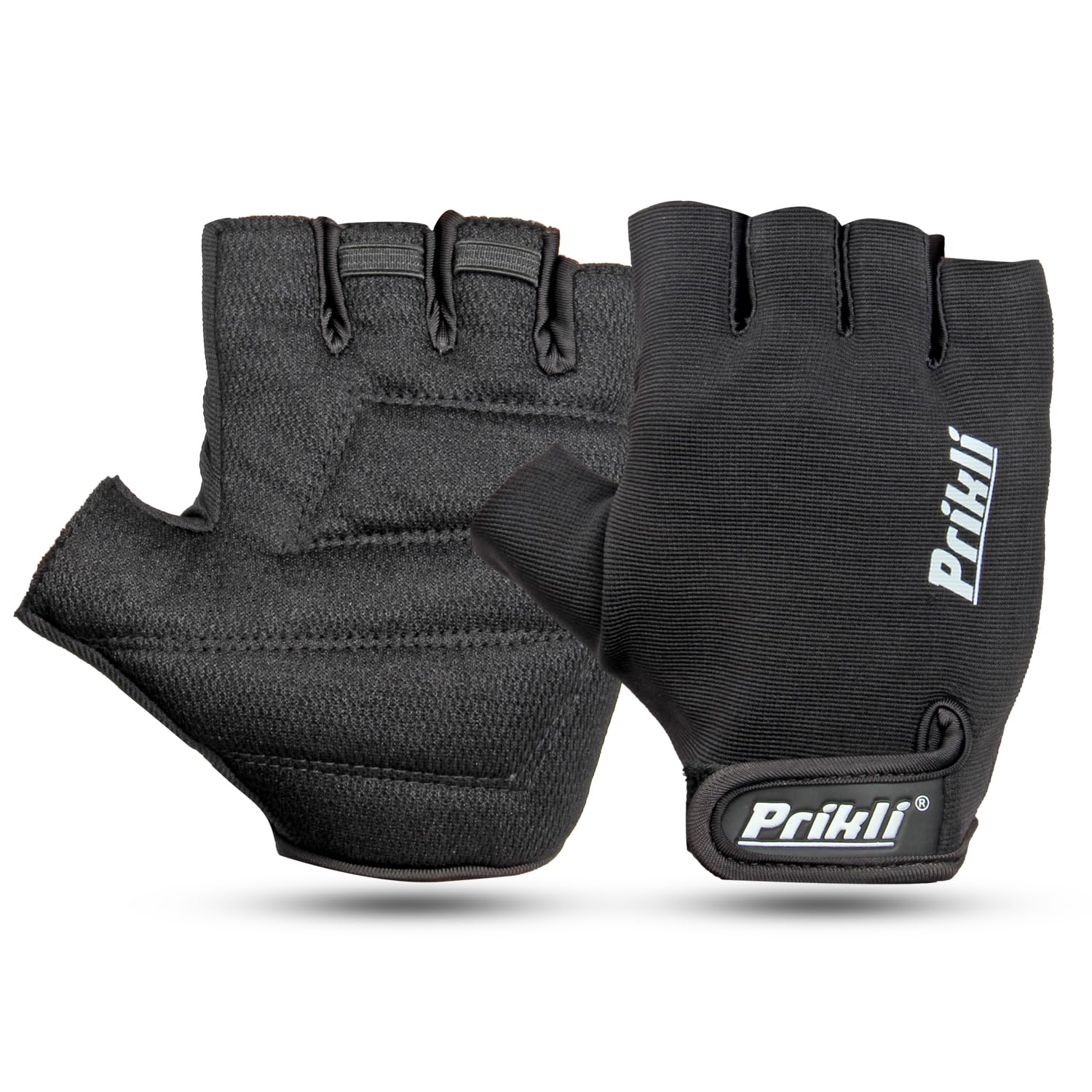 Prikli Treno Black Gym Gloves – Durable & Comfortable Workout Gloves for Weightlifting, Training, and Fitness – Breathable, Anti-Slip Design for Men & Women-image-42