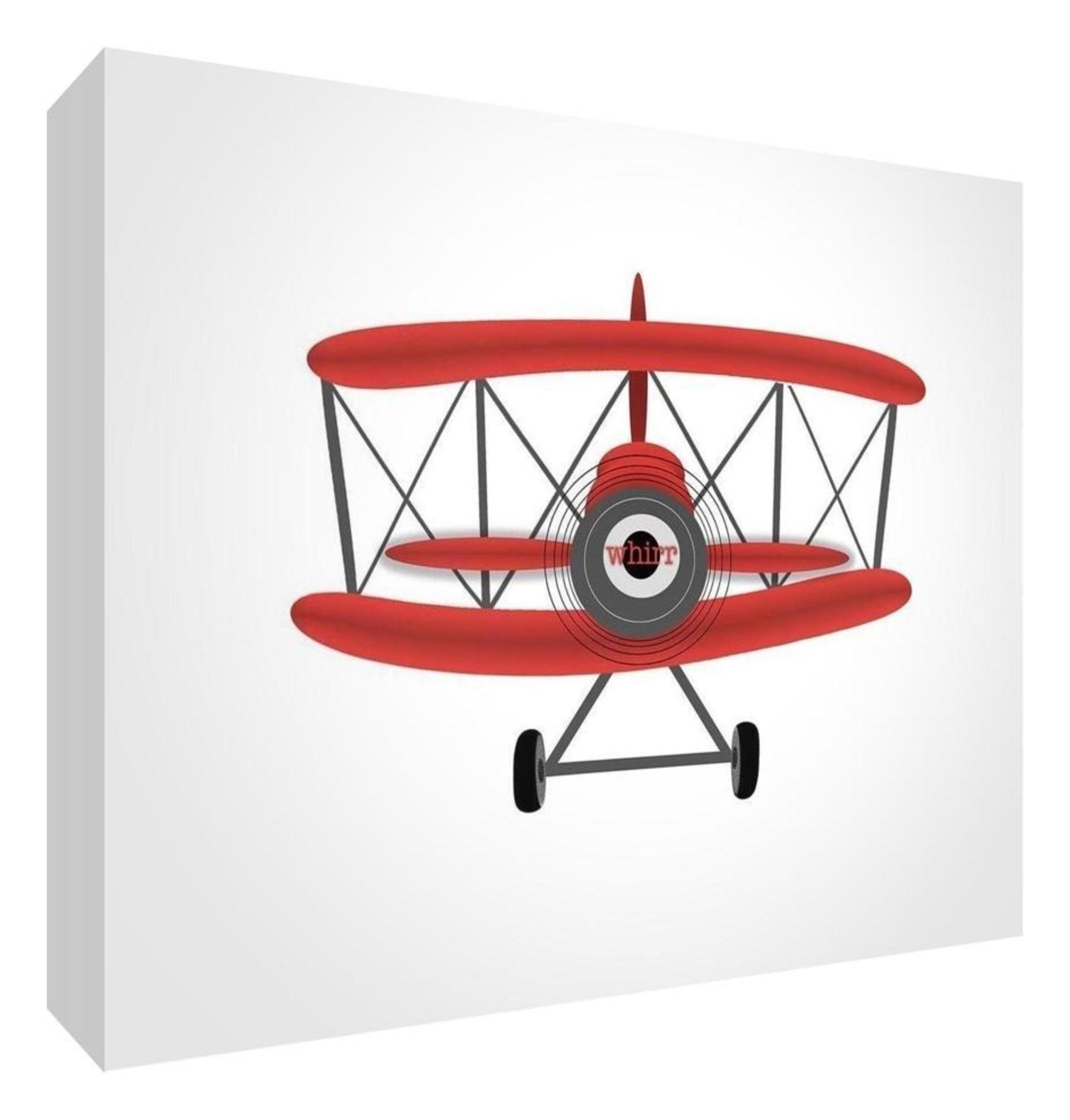 Bloc souvenir bébé avion Medio rouge et blanc pour immortaliser ses premiers mois - 2